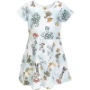 Disney Kids'  Short Sleeve Skater Dress In Blue