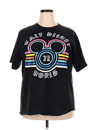 Pre-owned Disney Short Sleeve T-shirt In Black