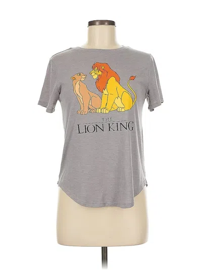 Pre-owned Disney Short Sleeve T-shirt In Gray