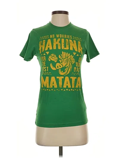 Pre-owned Disney Short Sleeve T-shirt In Green