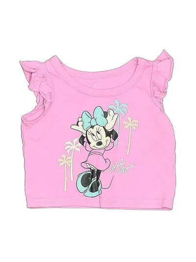 Pre-owned Disney Babies' Short Sleeve T-shirt In Pink
