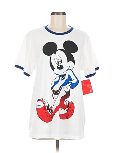 Pre-owned Disney Short Sleeve T-shirt In White