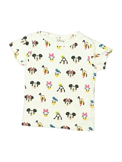 Pre-owned Disney Kids' Short Sleeve T-shirt In White