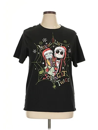 Pre-owned Disney Short Sleeve T-shirt In Black