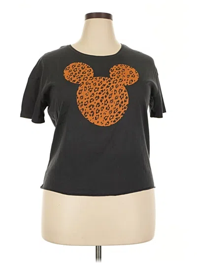 Pre-owned Disney Short Sleeve T-shirt In Black
