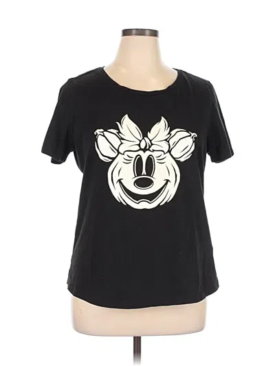 Pre-owned Disney Short Sleeve T-shirt In Black