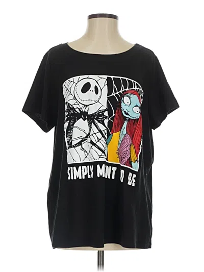 Pre-owned Disney Short Sleeve T-shirt In Black