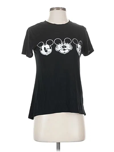 Pre-owned Disney Short Sleeve T-shirt In Black