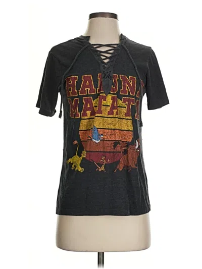 Pre-owned Disney Short Sleeve T-shirt In Black