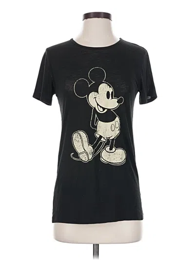 Pre-owned Disney Short Sleeve T-shirt In Black