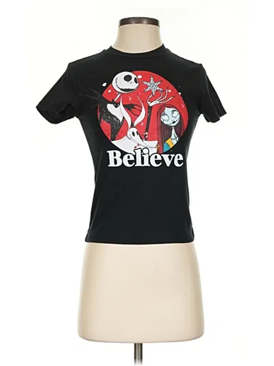 Pre-owned Disney Short Sleeve T-shirt In Black