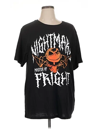 Pre-owned Disney Short Sleeve T-shirt In Black
