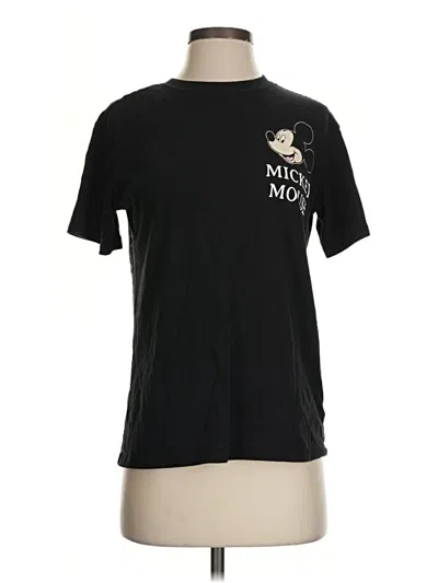 Pre-owned Disney Short Sleeve T-shirt In Black