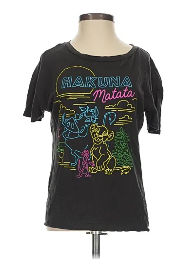 Pre-owned Disney Short Sleeve T-shirt In Black