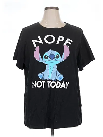 Pre-owned Disney Short Sleeve T-shirt In Black