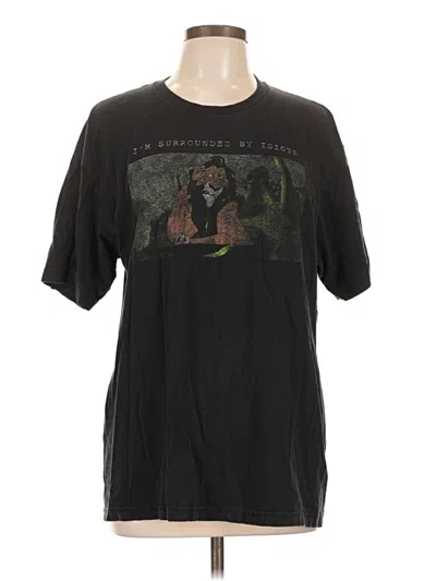 Pre-owned Disney Short Sleeve T-shirt In Black