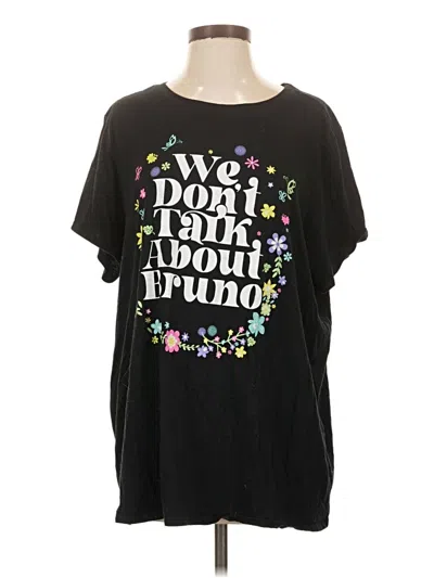 Pre-owned Disney Short Sleeve T-shirt In Black