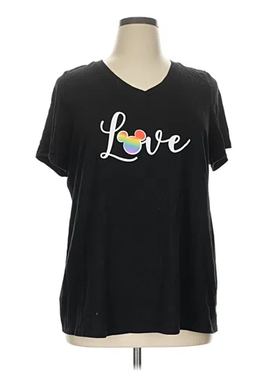 Pre-owned Disney Short Sleeve T-shirt In Black