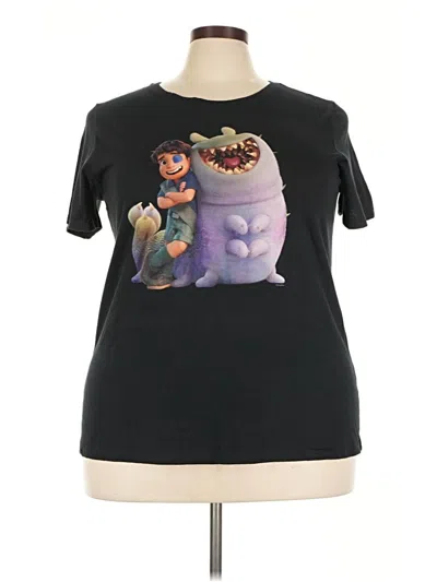Pre-owned Disney Short Sleeve T-shirt In Black