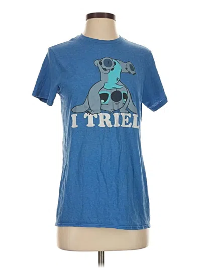 Pre-owned Disney Short Sleeve T-shirt In Blue