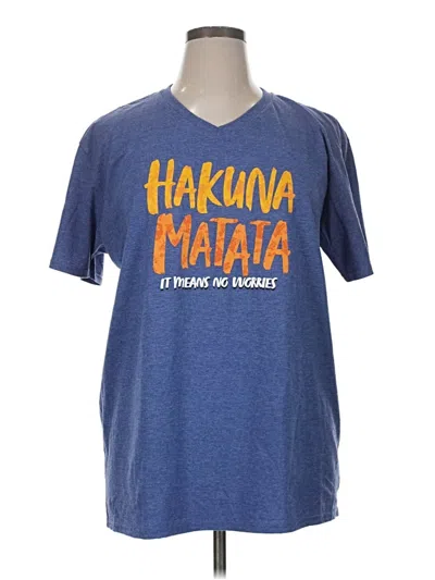 Pre-owned Disney Short Sleeve T-shirt In Blue