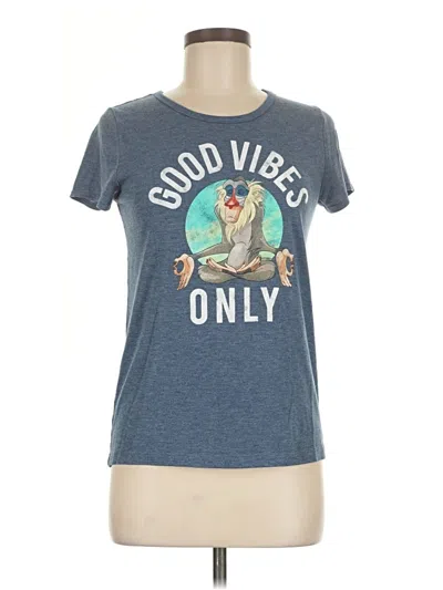 Pre-owned Disney Short Sleeve T-shirt In Blue