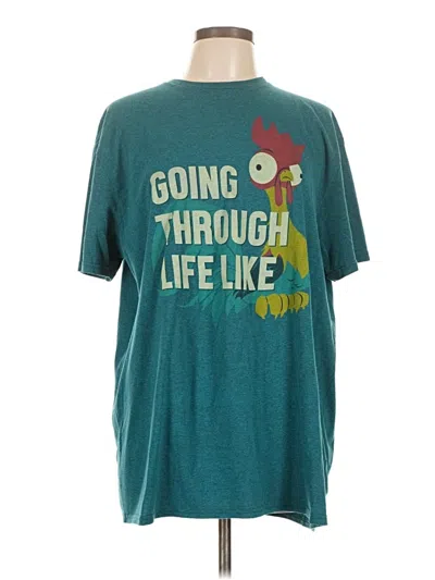 Pre-owned Disney Short Sleeve T-shirt In Blue