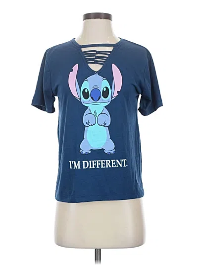 Pre-owned Disney Short Sleeve T-shirt In Blue