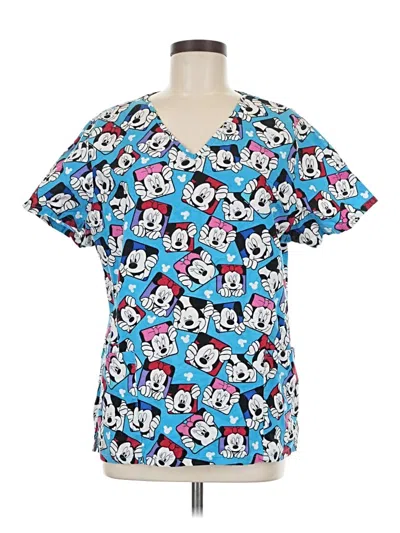Pre-owned Disney Short Sleeve T-shirt In Blue