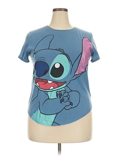 Pre-owned Disney Short Sleeve T-shirt In Blue