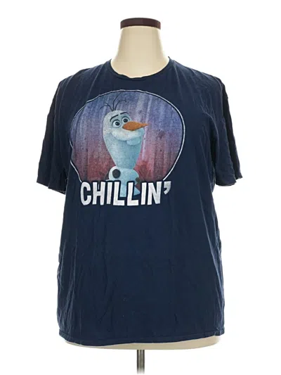 Pre-owned Disney Short Sleeve T-shirt In Blue
