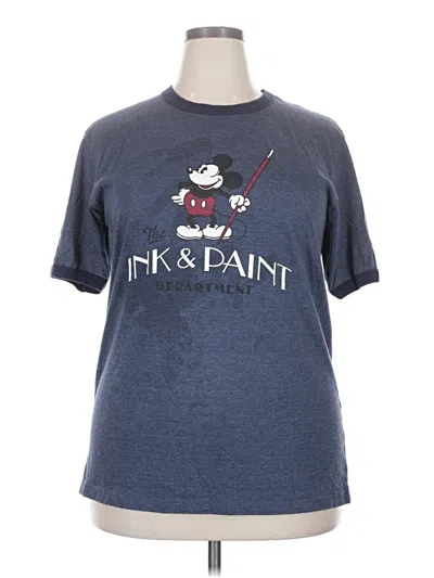 Pre-owned Disney Short Sleeve T-shirt In Blue