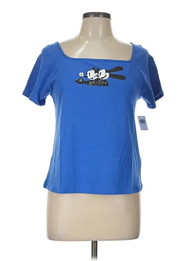 Pre-owned Disney Short Sleeve T-shirt In Blue