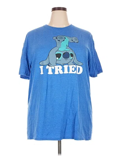 Pre-owned Disney Short Sleeve T-shirt In Blue