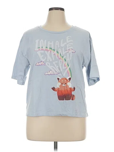 Pre-owned Disney Short Sleeve T-shirt In Blue