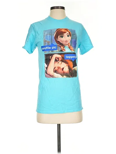 Pre-owned Disney Short Sleeve T-shirt In Blue