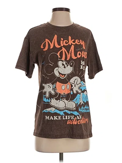 Pre-owned Disney Short Sleeve T-shirt In Brown