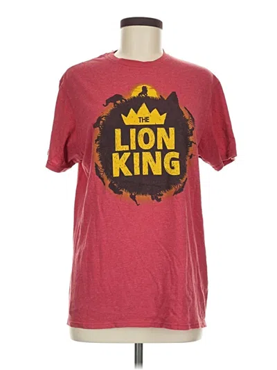Pre-owned Disney Short Sleeve T-shirt In Burgundy