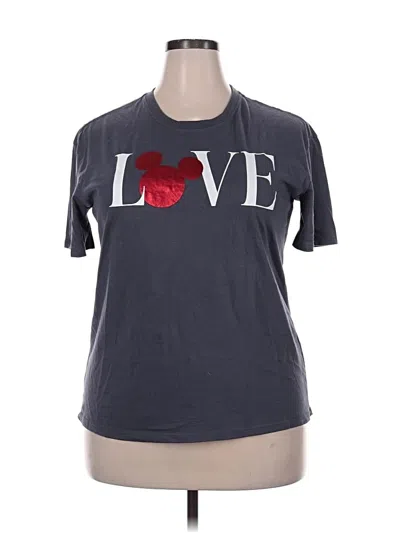 Pre-owned Disney Short Sleeve T-shirt In Gray