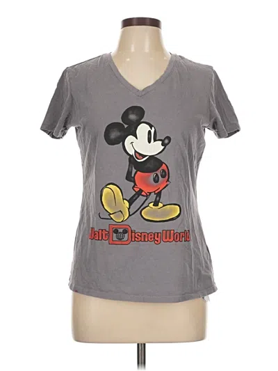 Pre-owned Disney Short Sleeve T-shirt In Gray