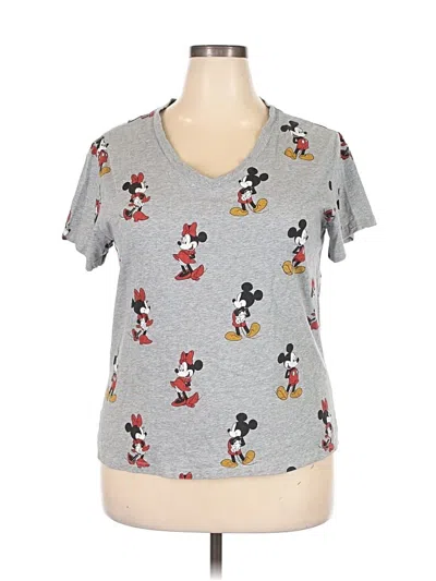Pre-owned Disney Short Sleeve T-shirt In Gray