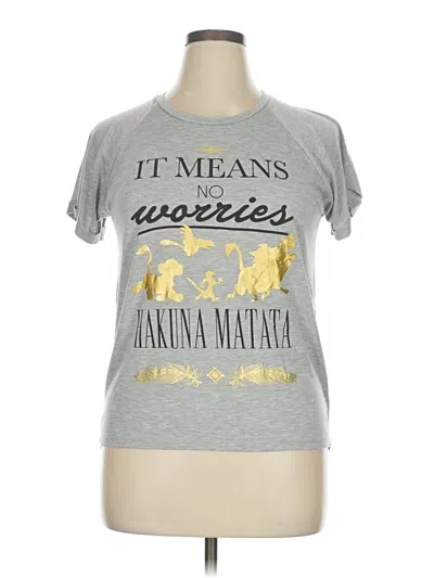 Pre-owned Disney Short Sleeve T-shirt In Gray