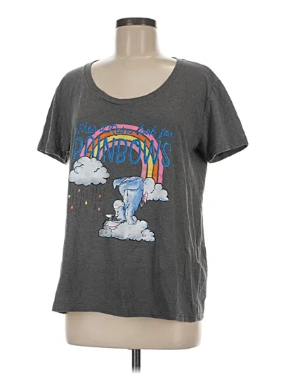 Pre-owned Disney Short Sleeve T-shirt In Gray