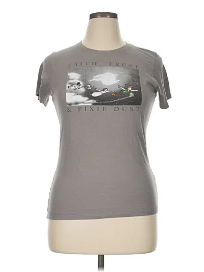 Pre-owned Disney Short Sleeve T-shirt In Gray