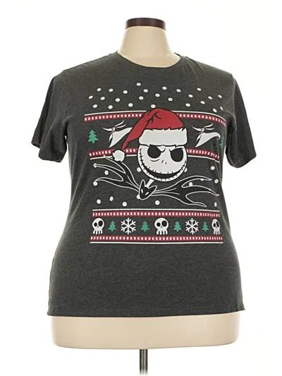 Pre-owned Disney Short Sleeve T-shirt In Gray