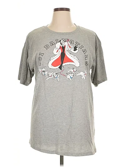Pre-owned Disney Short Sleeve T-shirt In Gray