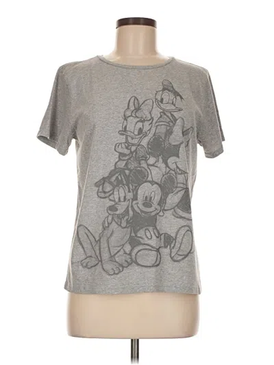 Pre-owned Disney Short Sleeve T-shirt In Gray
