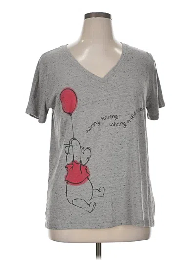 Pre-owned Disney Short Sleeve T-shirt In Gray