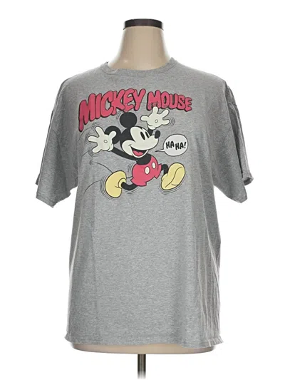 Pre-owned Disney Short Sleeve T-shirt In Gray