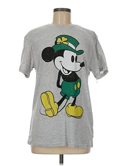 Pre-owned Disney Short Sleeve T-shirt In Gray